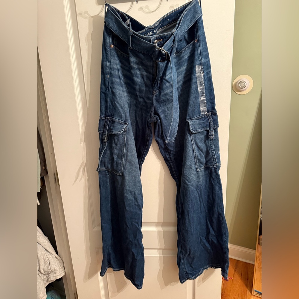 American Eagle Outfitters Dark Blue Cargo Pants